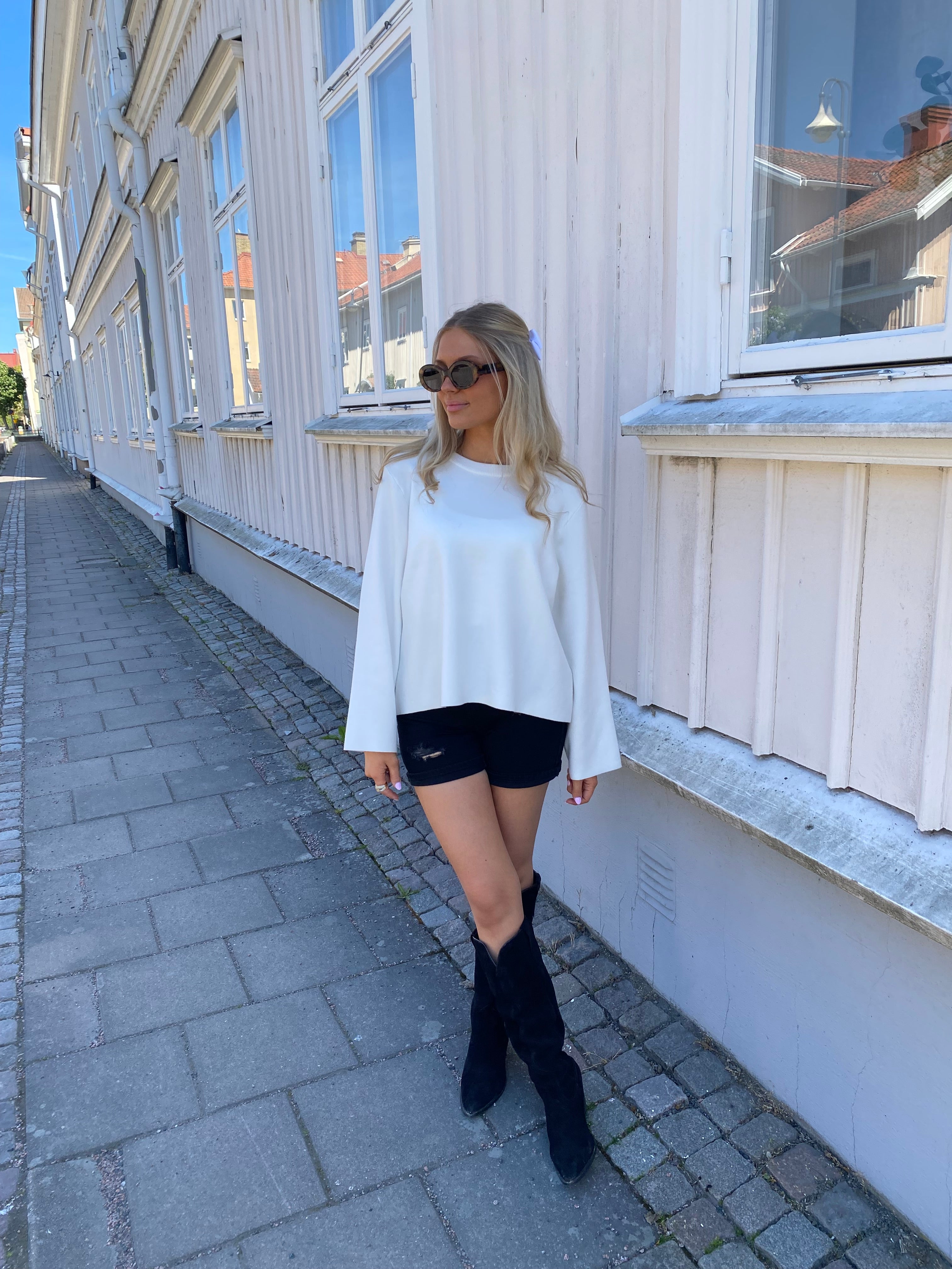 OBJREYNARD Pullover - Cloud Dancer